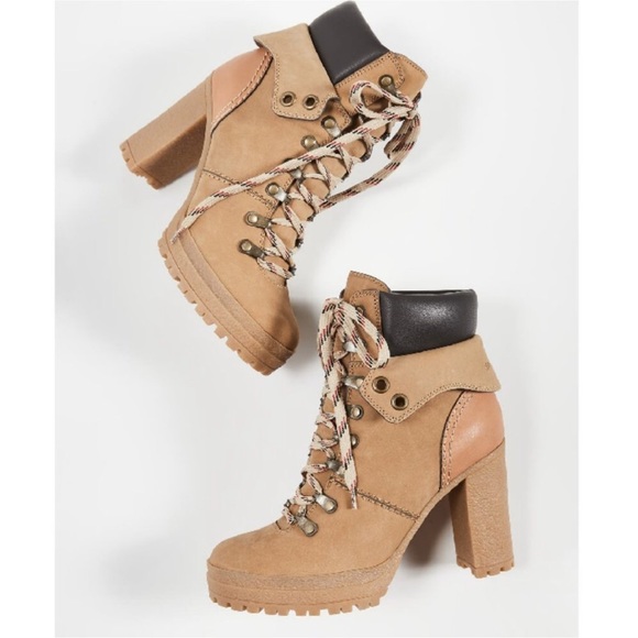 See by Chloé Eileen High-Heel Platform Hiking Booties - Picture 3 of 10